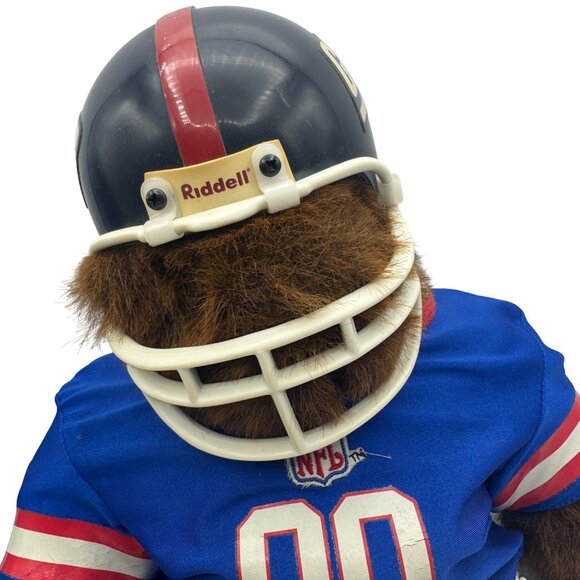 NFL Giants Teddy Bear With Helmet & Jersey By Vermont Teddy Bear Co. - Picture 2 of 9